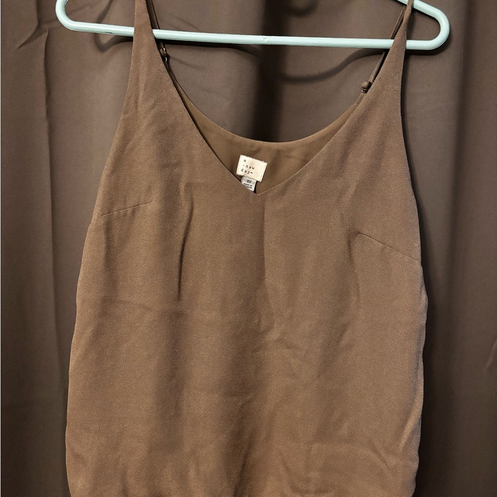 A New Day Brown Sleeveless Camisole Top